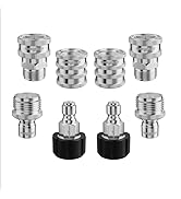 AURORA CAR Pressure Washer Quick Connect Kit,M22-14mm Pressure Washer Adapter Set, M22-14mm Swive...