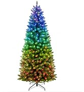 Avatar Controls 7.5FT Smart Prelit Pencil Christmas Tree, 350 LEDs | Artificial Slim Christmas Tr...