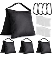 4 Packs Sandbags Weight Bags for Light Stand Photography Video Equipments, Heavy Duty Saddlebags ...