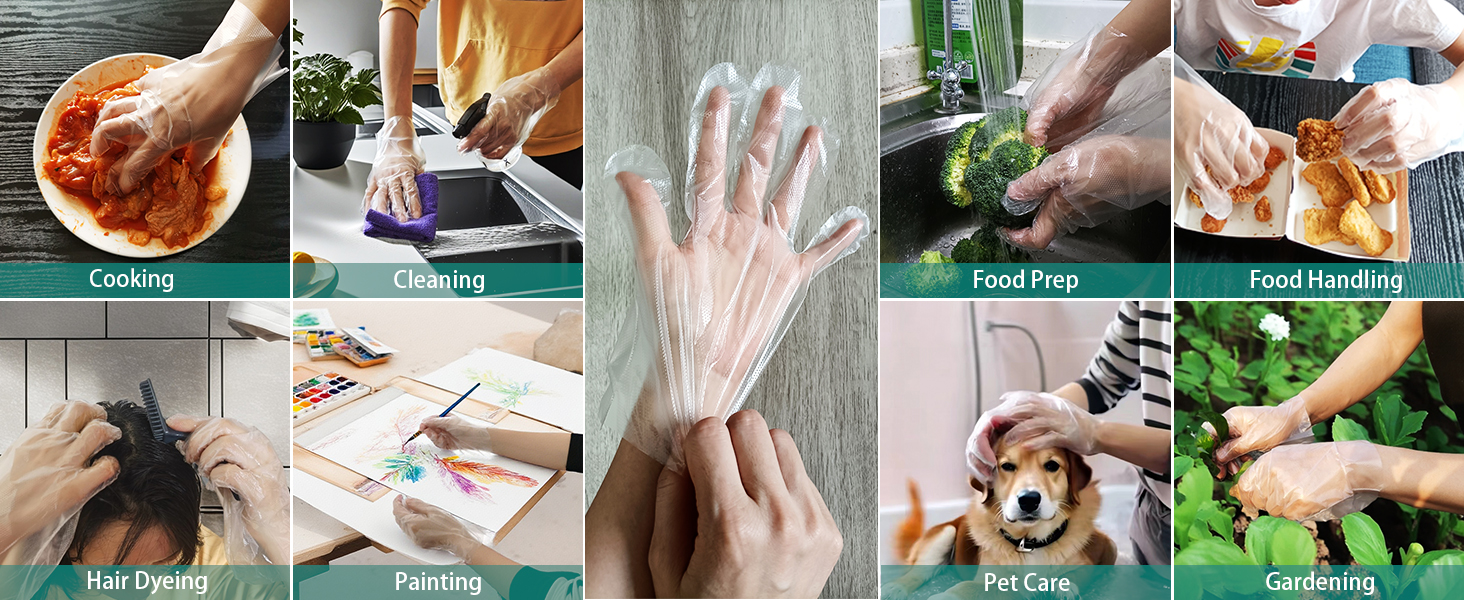 Clear Plastic Gloves for Home Use