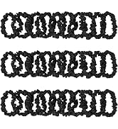 KECUCO 30Pcs Black Satin Hair Scrunchies, Silk Hair Ties for Women Girls Hair Accessories Gift, V...