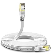KASIMO Cat 8 Ethernet Cable 2ft Cat8 Flat Internet LAN Cable 40Gbps 2000MHz High Speed Network Pa...