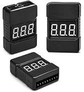 RC LiPo Battery Checker 1-8S - Adjustable Low Voltage Buzzer Alarm Tester with LED Indicator |Ove...