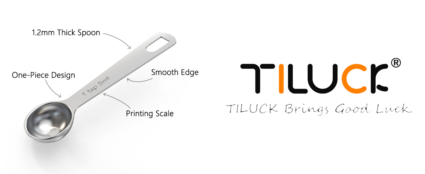 One-Piece Design,1.2mm Thick Spoon,Smooth Edge,Printing Scale