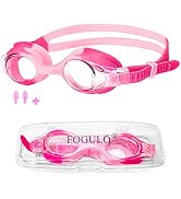 FOGULO Goggles for Kids 4-14, 4 Pack Anti Fog Swimming Goggles with UV Protection, Kids Swim Gogg...