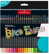 Faber-Castell Black Edition Colored Pencils, Classic 1 Count (Pack of 50)