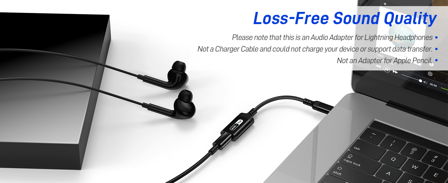 USB C to Lightning Audio Adapter