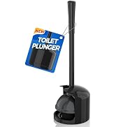Toilet Plunger with Holder, Plunger with Holder for Toilet, Plungers for Bathroom with Holder, To...