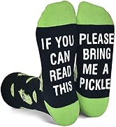 GOLIN If You Can Read This Funny Saying Non-Slip Socks, Novelty Gifts for Men Women Teens Food Lover