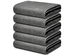 5 pack lightweight lint free microfiber cleaning cloths