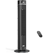 JRD Tower Fan, 90° Oscillating Fans with Remote, 40'' Quiet Cooling Fan with 3 Speeds,4 Modes,12H...