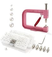 Pearl Setting Machine Hand Press Tools 2 Boxes White No Holes Pearl Beads with Rivet Studs Screw ...