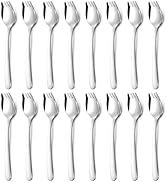 Hunnycook Sporks - 16-Pack Stainless Steel Sporks, 7.2 Inch Metal Spork Set for Pasta, Soup, Dess...
