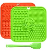Dog Lick Mat with Suction Cups, Lick Mat for Dogs, Pet Food Mats and Slow Feeder Cat Bowl for Dog...