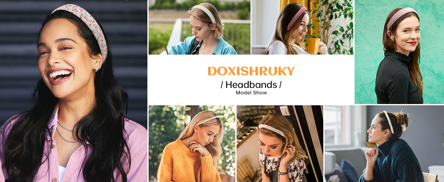 Solid Hair Accessories Set headband set for women Twisted Headband Fashion Headbands for Women Girls