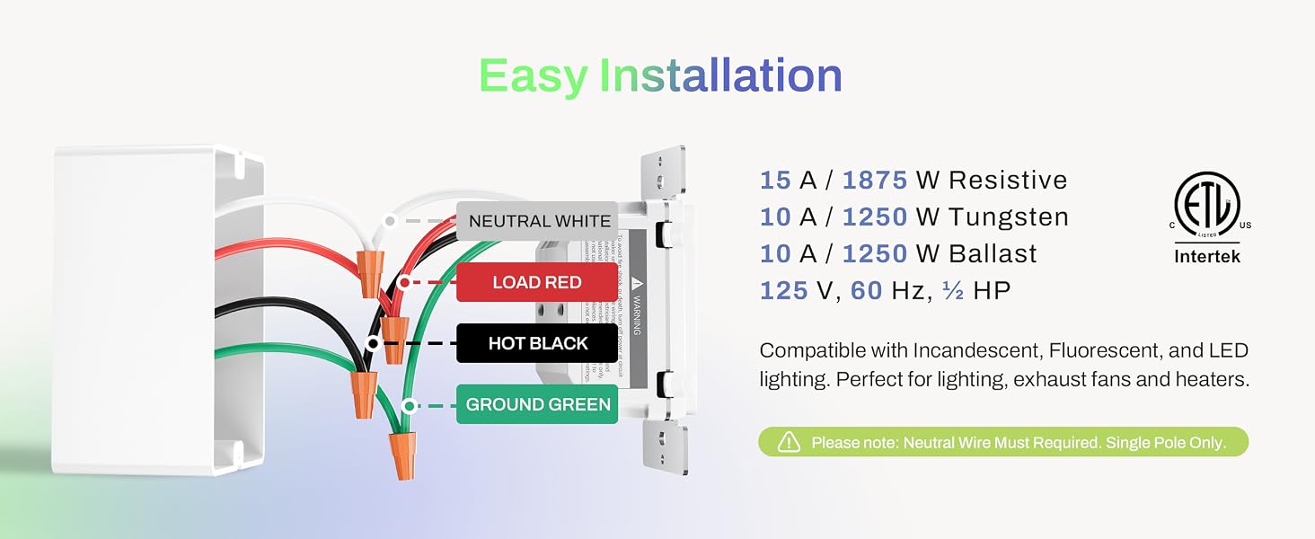bathroom fan timer switch