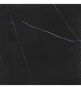 VEELIKE Matte Black Peel and Stick Floor Tile Waterproof Modern Marble Vinyl Flooring Tile 4 Pack...