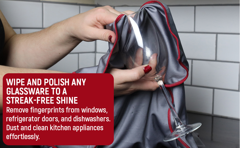 microfiber polishing cloth large fox trot wine glass cleaning cleaner rag rags towels cloths towel