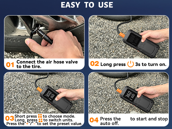 emergency air compressor for car