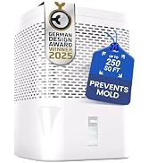 BonAura Non-Electric Dehumidifier – Moisture Absorber for Basement, Bathroom, Closet & RV, Includ...