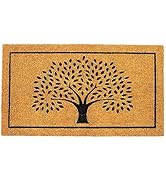 Eco Living Welcome Doormats, Natural Coco Coir Mats with Non-Slip PVC Backing, Indoor Outdoor Mat...