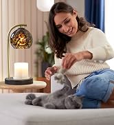 Candle Warmer Lamp Glass Electric Candle Warmer with Timer & Dimmer Wax Melts Warmer for Candle J...
