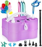 AGPtEK 3-in-1 Air Pump for Inflatables and Balloon Electric Air Balloon Pump 600W for Latex 260Q ...