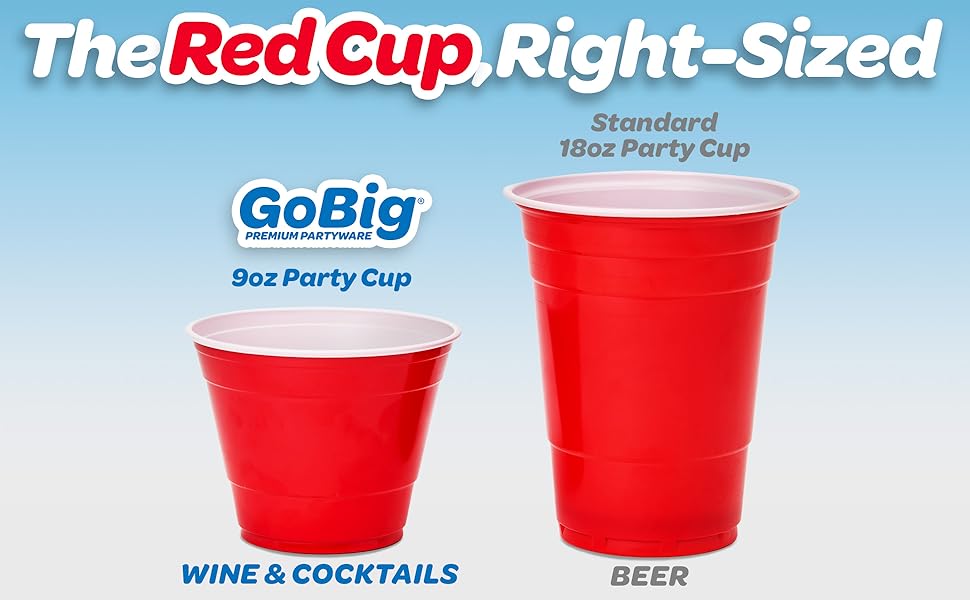 red party cup for wine