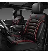 CAR PASS 3D Foam PU Leather Car Seat Covers, Universal Seat Covers Front 2 for Trucks SUV Sedan A...