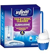 Toilet Bowl Cleaner 2 Count, Automatic Toilet Bowl Cleaner Tablets, Easy-To-Use, Septic Safe Toil...