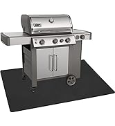 AiBOB Under Grill Mat, Premium Outdoor BBQ Mats Protect Decks and Patios, Absorbent Liquids Pad U...