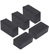 Zulkit 5Pcs Project Boxes ABS Plastic Electrical Project Case Power Junction Box Black 2.40 x 1.4...