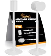 Haturi Speaker Stands Pair for Sonos ERA 300, ERA 100 SL & ERA 100, White | Custom Fit for Sonos ...