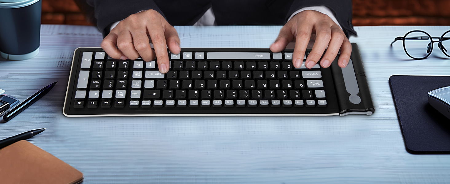 sungwoo Wireless Silicone Keyboard
