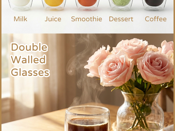 double walled glass coffee mugs