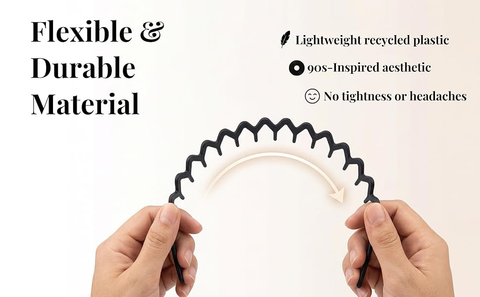 Dresyu Zigzag Headband has Flexible and Durable Material