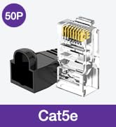 cat5e connectors with strain relief boots