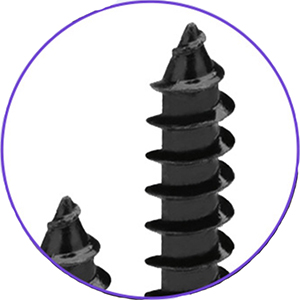 black self tapping screw-point