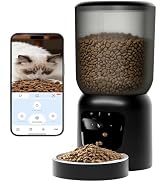 Automatic Cat Feeder with 2K Camera: Cat Food Dispenser with 6L Capacity, Container for Multiple ...