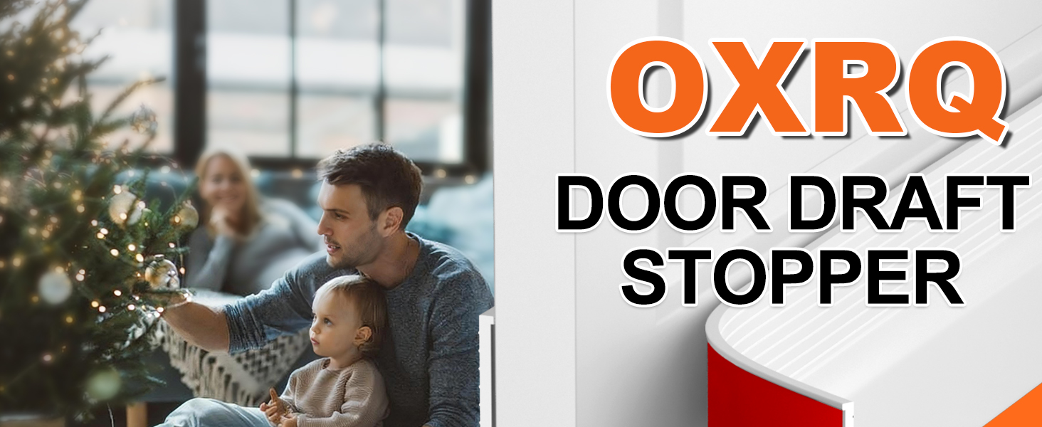 OXRQ Door Draft Stopper for Bottom of Door Door Sweep for Exterior Interior Doors