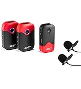 Joby Wavo AIR 2.4Ghz Wireless Microphone System with Two Transmitters Designed Mounting System, V...