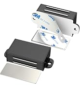 Jiayi 2 Pack Black Magnetic Door Catch 17lb Stainless Steel Self Adhesive Cabinet Magnets for Kit...