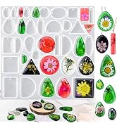 Resin Jewelry Molds, Jewelry Molds for Resin Casting, Silicone Molds for Epoxy Resin, Pendant Mol...