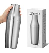 Kitessensu Hybrid Cocktail Shaker | Vacuum Insulated Stainless Steel Martini Shaker with Double W...