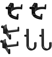 6 Pcs ABS Storage Shed Tool Hooks, Shed Accessories Kit with J-Shape, U-Shape and V-Shape Hangers...