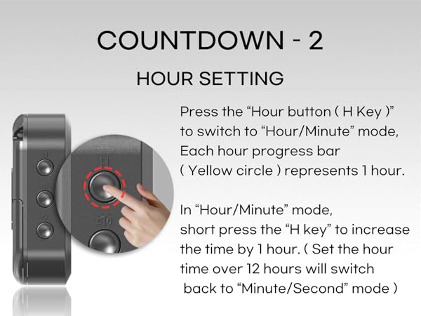 creaviva digital visual timer countdown count up pause stop reset auto memory