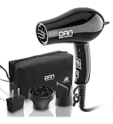 Dan Technology Travel Hair Dryer,Compact Hair Dryer,Portable Mini Blow Dryer with Concentrator&Di...