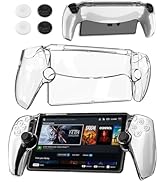 RHOTALL Clear Protective Case for PlayStation Portal Remote Player, PC Hard Cover Case with Ergon...