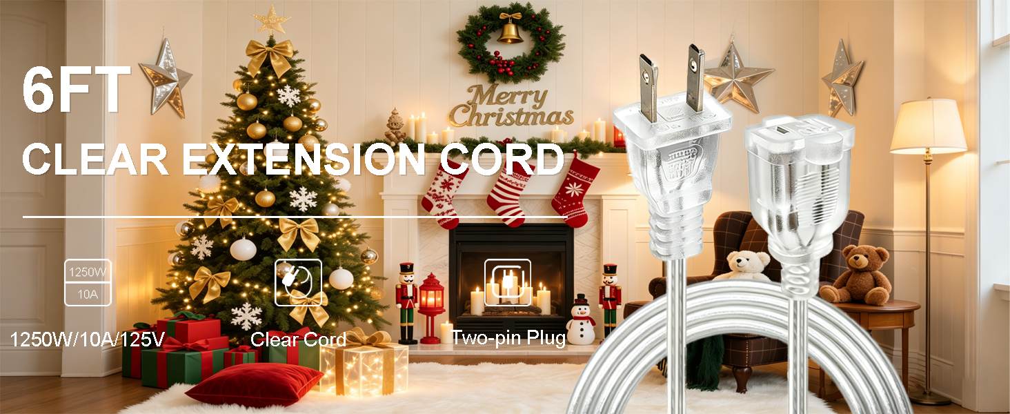 Clear Extension Cord
