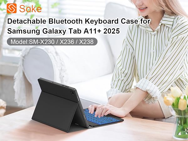 samsung galaxy tab a11+ keyboard case